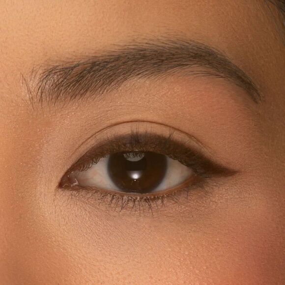 Bésame Cosmetics Brown Masterliner Eye Liner + Sharpener + Satin Bag - Picture 7 of 10